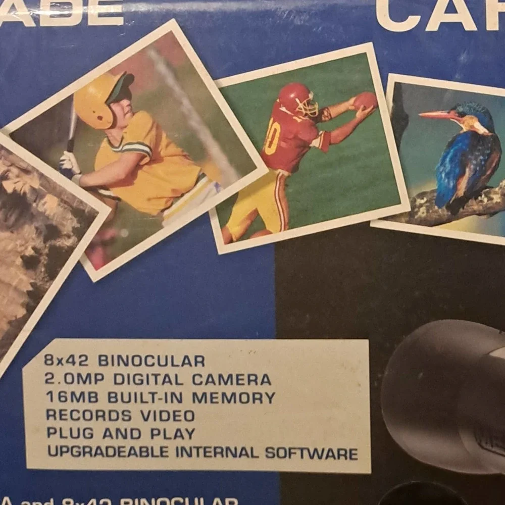NIB-Binoculars Digital Camera with LCD! Capture memories too for cameras!